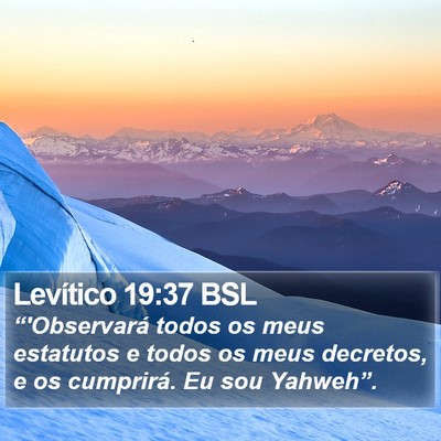 Levítico 19:37 BSL Bible Verse Image