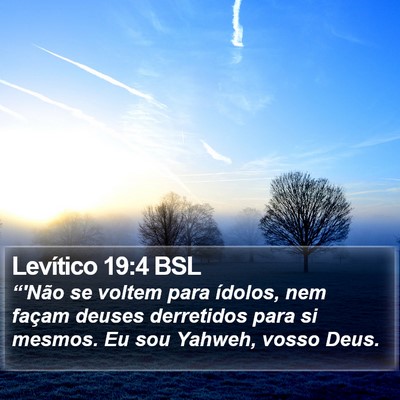 Levítico 19:4 BSL Bible Verse Image