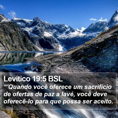 Levítico 19:5 BSL Bible Verse Image