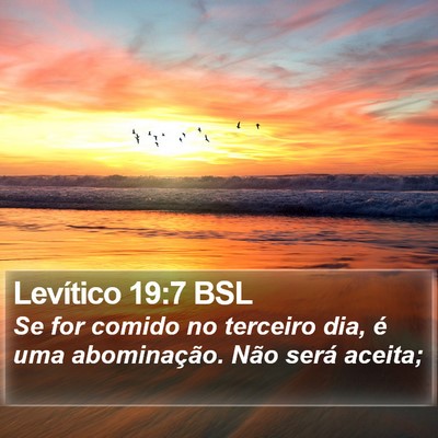 Levítico 19:7 BSL Bible Verse Image