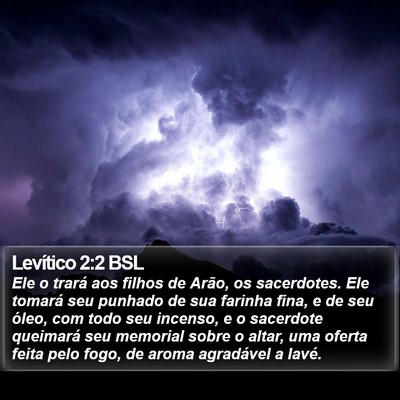 Levítico 2:2 BSL Bible Verse Image
