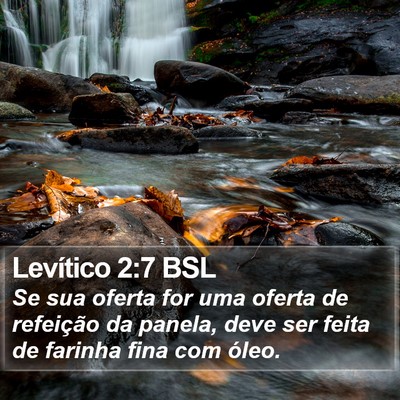 Levítico 2:7 BSL Bible Verse Image