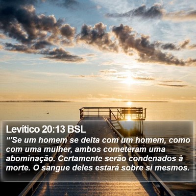 Levítico 20:13 BSL Bible Verse Image