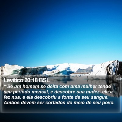 Levítico 20:18 BSL Bible Verse Image