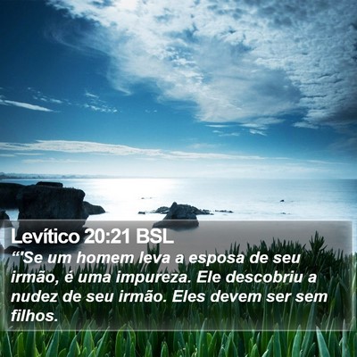 Levítico 20:21 BSL Bible Verse Image