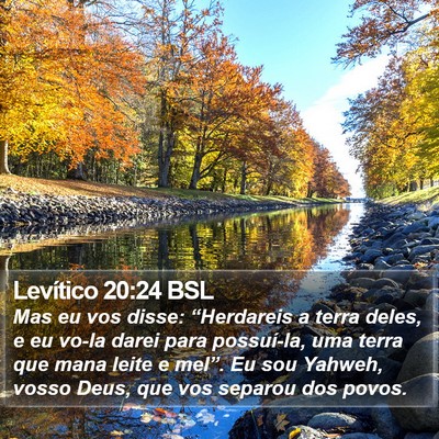 Levítico 20:24 BSL Bible Verse Image