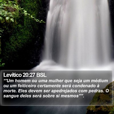 Levítico 20:27 BSL Bible Verse Image