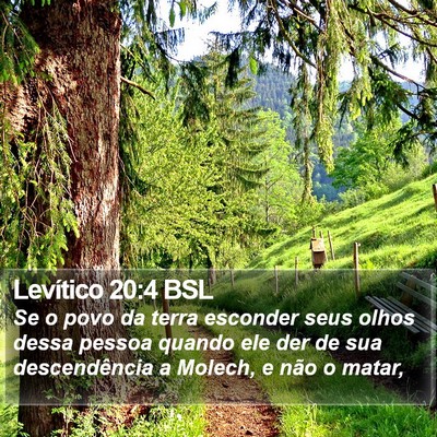 Levítico 20:4 BSL Bible Verse Image