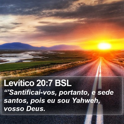 Levítico 20:7 BSL Bible Verse Image