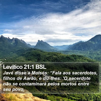 Levítico 21:1 BSL Bible Verse Image