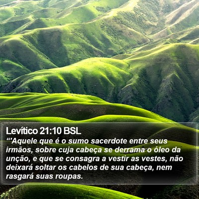 Levítico 21:10 BSL Bible Verse Image