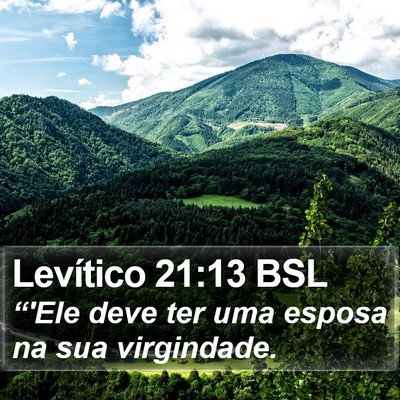 Levítico 21:13 BSL Bible Verse Image