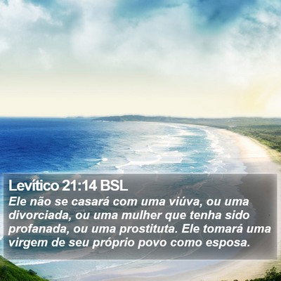 Levítico 21:14 BSL Bible Verse Image