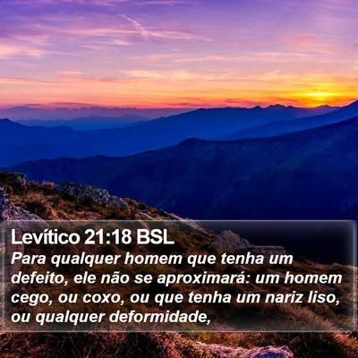 Levítico 21:18 BSL Bible Verse Image