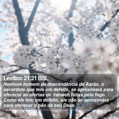 Levítico 21:21 BSL Bible Verse Image