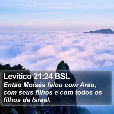 Levítico 21:24 BSL Bible Verse Image