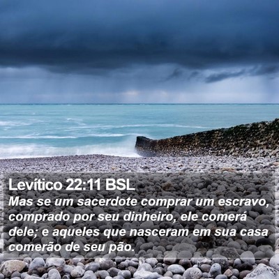 Levítico 22:11 BSL Bible Verse Image