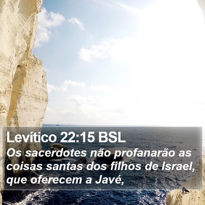 Levítico 22:15 BSL Bible Verse Image