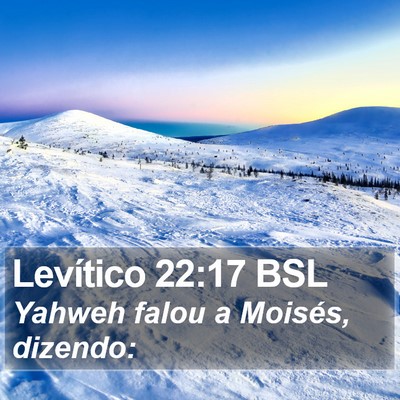 Levítico 22:17 BSL Bible Verse Image