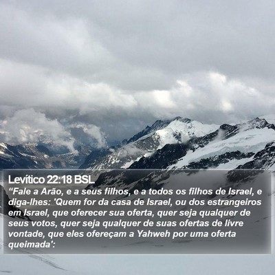 Levítico 22:18 BSL Bible Verse Image