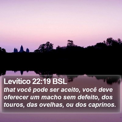 Levítico 22:19 BSL Bible Verse Image