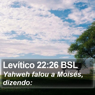 Levítico 22:26 BSL Bible Verse Image