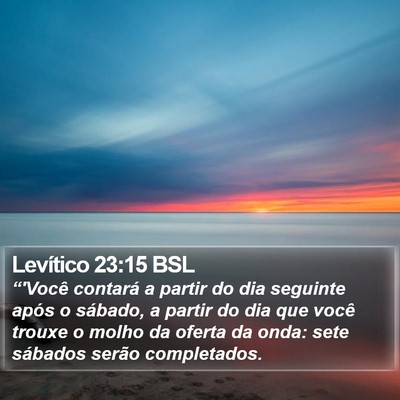 Levítico 23:15 BSL Bible Verse Image