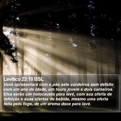 Levítico 23:18 BSL Bible Verse Image