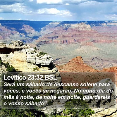 Levítico 23:32 BSL Bible Verse Image