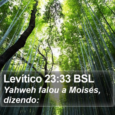 Levítico 23:33 BSL Bible Verse Image