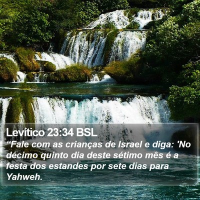 Levítico 23:34 BSL Bible Verse Image