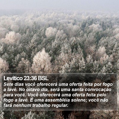 Levítico 23:36 BSL Bible Verse Image