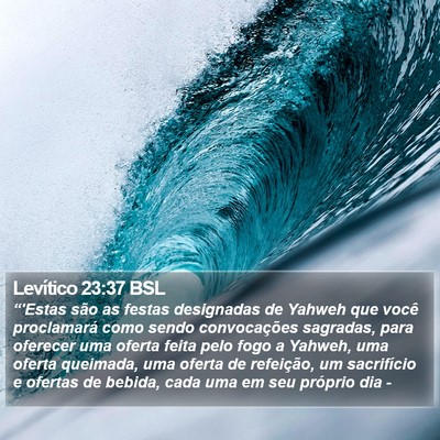 Levítico 23:37 BSL Bible Verse Image