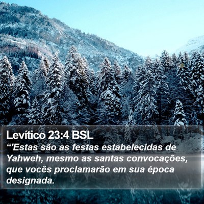 Levítico 23:4 BSL Bible Verse Image