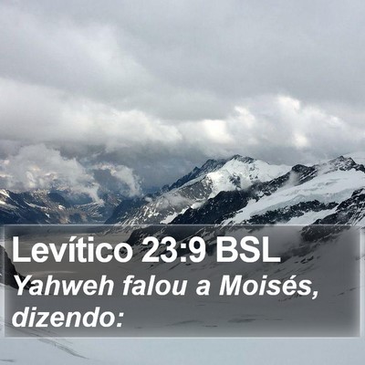 Levítico 23:9 BSL Bible Verse Image