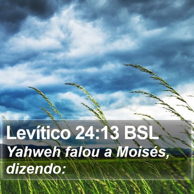 Levítico 24:13 BSL Bible Verse Image
