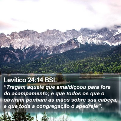 Levítico 24:14 BSL Bible Verse Image