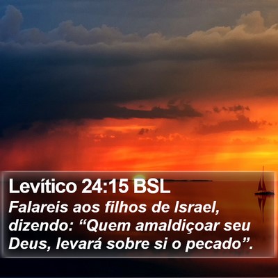 Levítico 24:15 BSL Bible Verse Image