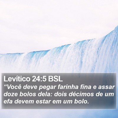 Levítico 24:5 BSL Bible Verse Image
