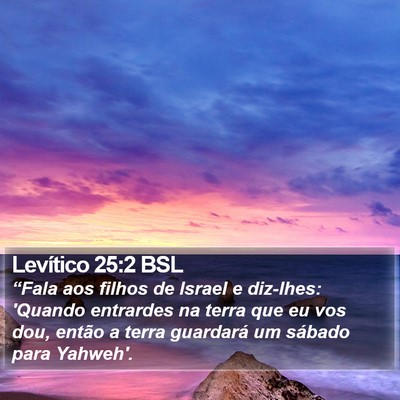 Levítico 25:2 BSL Bible Verse Image