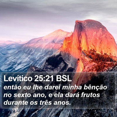 Levítico 25:21 BSL Bible Verse Image