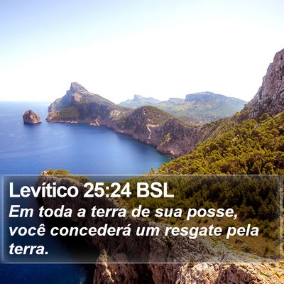 Levítico 25:24 BSL Bible Verse Image