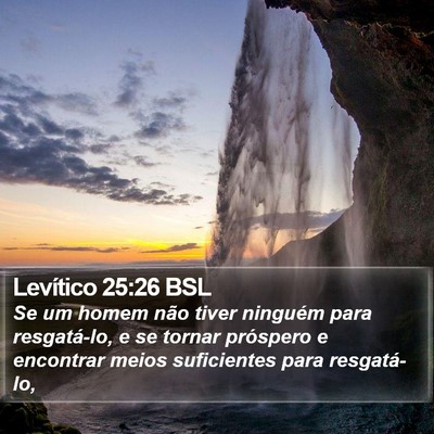 Levítico 25:26 BSL Bible Verse Image