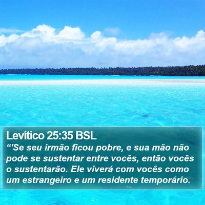Levítico 25:35 BSL Bible Verse Image