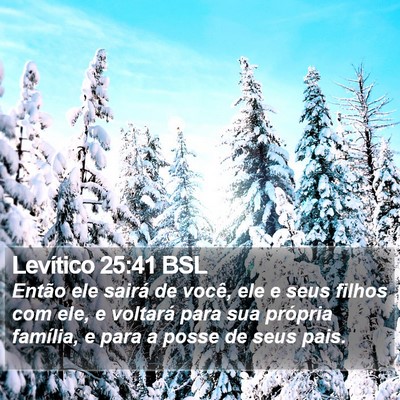 Levítico 25:41 BSL Bible Verse Image
