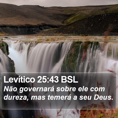 Levítico 25:43 BSL Bible Verse Image