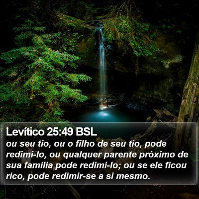 Levítico 25:49 BSL Bible Verse Image