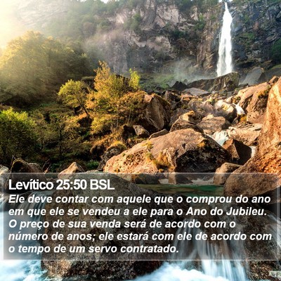 Levítico 25:50 BSL Bible Verse Image