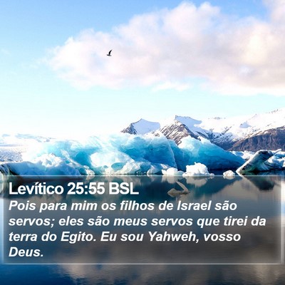 Levítico 25:55 BSL Bible Verse Image