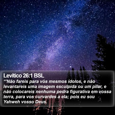 Levítico 26:1 BSL Bible Verse Image